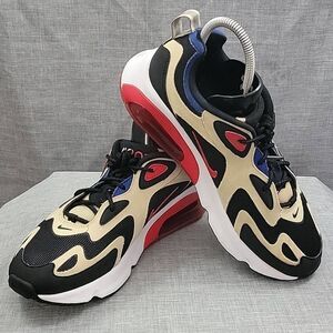 Nike men's Air Max 200 AQ2568-700 black cream red running shoes sneakers SZ 8.5